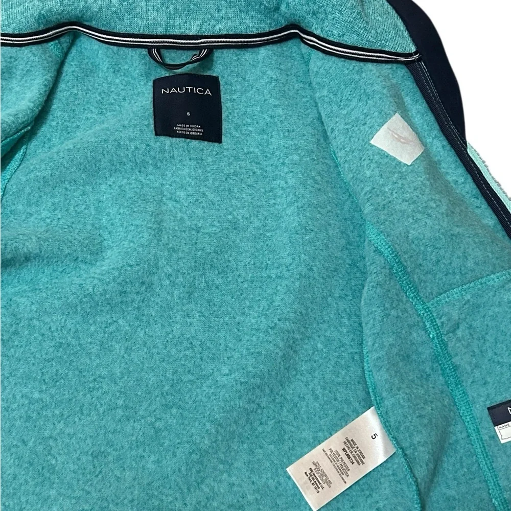 Nautica Hamilton Full Zip Collared Fleece Long Sleeve Jacket